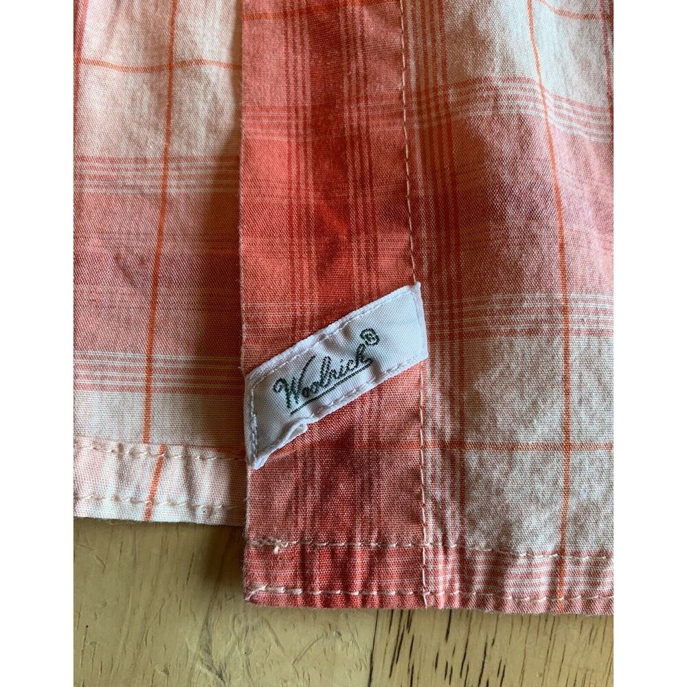 Woolrich Women’s Coral‎ Cream Plaid LS Shirt - Picture 8 of 11